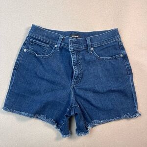Express Women's Dark Blue Jean Shorts